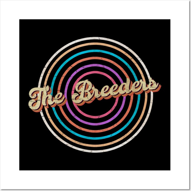 vintage circle line color The Breeders Wall Art by KirikKikuk.Store